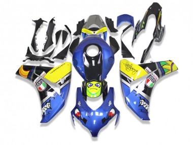 Azul Tiburón Carenado Moto Honda CBR 1000 RR 08-11
