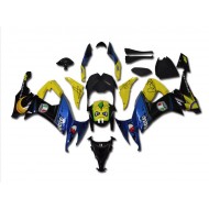 Azul Tiburón Carenado Moto Kawasaki ZX10R 08-10
