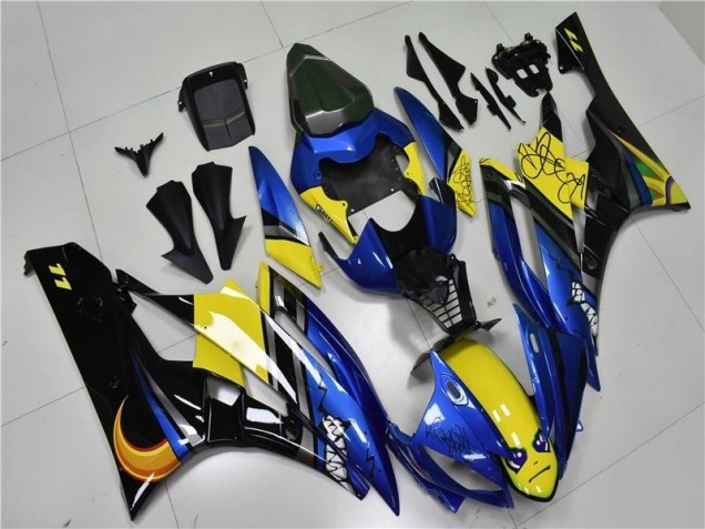 Azul Tiburón Carenado Moto Yamaha R6 06-07 Azul Tiburón Carenado Moto Yamaha R6 06-07