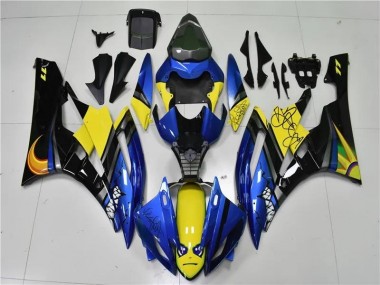 Azul Tiburón Carenado Moto Yamaha R6 06-07