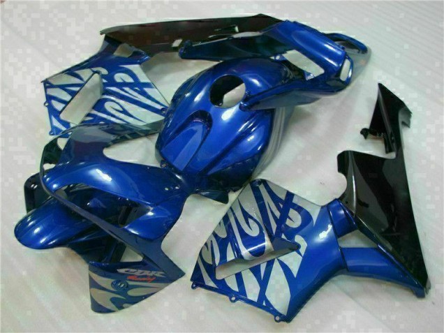 Azul con Plata Llama Carenado Moto Honda CBR 600 RR 03-04 Azul con Plata Llama Carenado Moto Honda CBR 600 RR 03-04