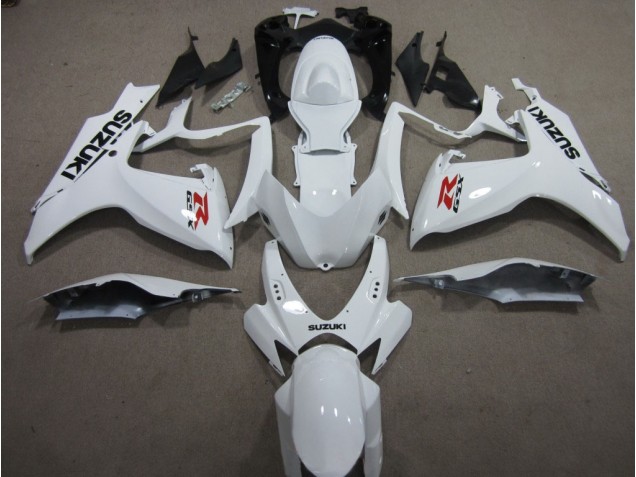 Blanco ABS Kits Carenado Moto Suzuki GSXR 600 K6 06-07
