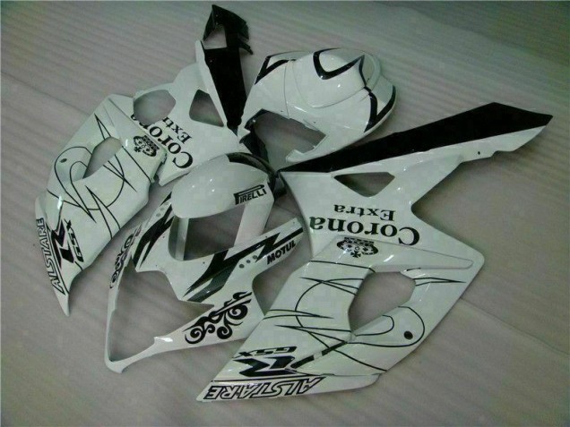Blanco ABS Moto Plástico Suzuki GSXR 1000 K5 05-06