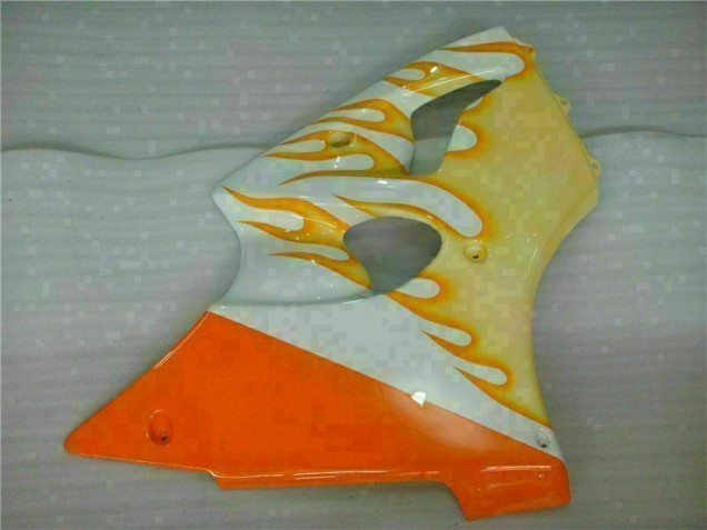Blanco Amarillo Llama Carenado Moto Kawasaki ZX6R 00-02
