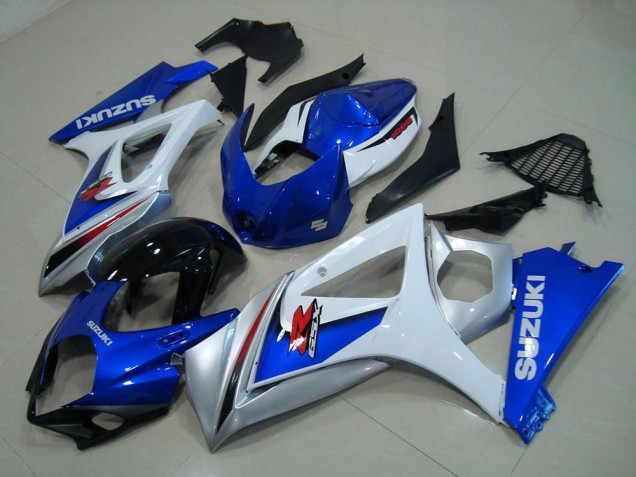 Blanco Azul Carenado Moto Suzuki GSXR 1000 K7 07-08 Blanco Azul Carenado Moto Suzuki GSXR 1000 K7 07-08