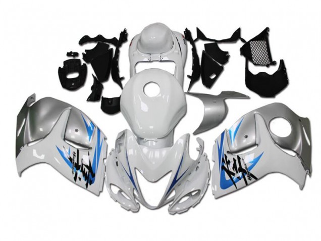 Blanco Azul Carenado Moto Suzuki GSXR 1300 Hayabusa 08-19 Blanco Azul Carenado Moto Suzuki GSXR 1300 Hayabusa 08-19