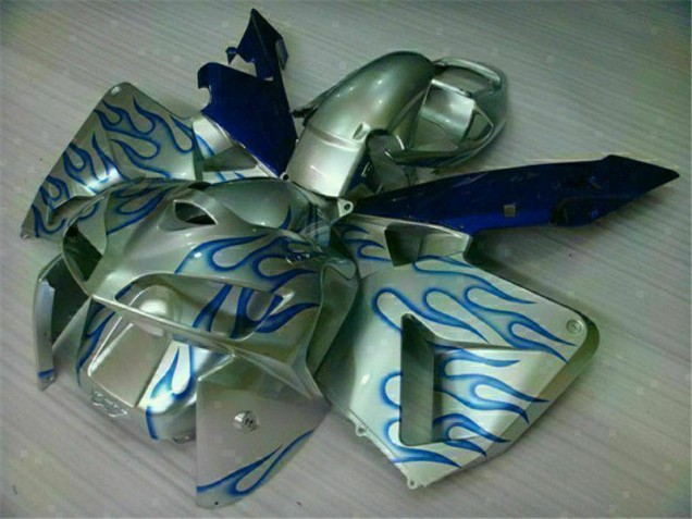 Blanco Azul Llama Carenado Moto Honda CBR 600 RR 05-06 Blanco Azul Llama Carenado Moto Honda CBR 600 RR 05-06