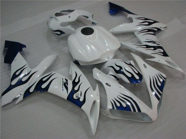 Blanco Azul Llama Carenado Moto Yamaha R1 04-06