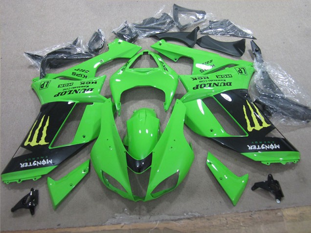 Blanco Azul Ninja Carenado Moto Kawasaki ZX6R 07-08 Blanco Azul Ninja Carenado Moto Kawasaki ZX6R 07-08
