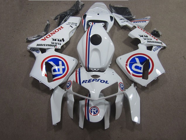 Blanco Azul Repsol Carenado Moto Honda CBR 600 RR 05-06 Blanco Azul Repsol Carenado Moto Honda CBR 600 RR 05-06