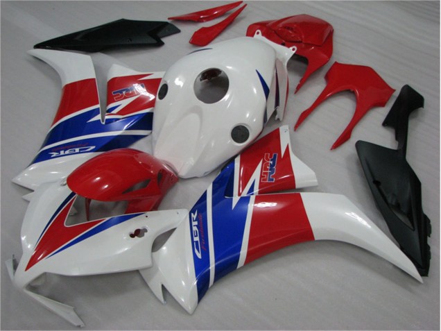 Blanco Azul Rojo Plástica Moto Honda CBR 1000 RR 12-16 Blanco Azul Rojo Plástica Moto Honda CBR 1000 RR 12-16
