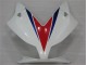 Blanco Azul Rojo Plástica Moto Honda CBR 1000 RR 12-16 Blanco Azul Rojo Plástica Moto Honda CBR 1000 RR 12-16