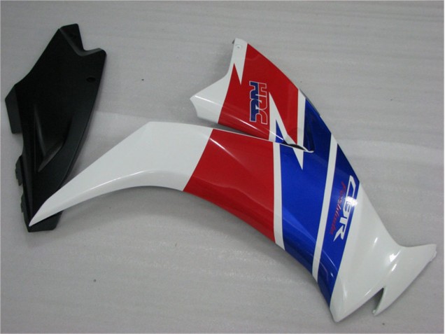 Blanco Azul Rojo Plástica Moto Honda CBR 1000 RR 12-16 Blanco Azul Rojo Plástica Moto Honda CBR 1000 RR 12-16