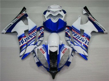 Blanco Azul Sterilgarda Volvo Carenado Moto Yamaha R6 08-16