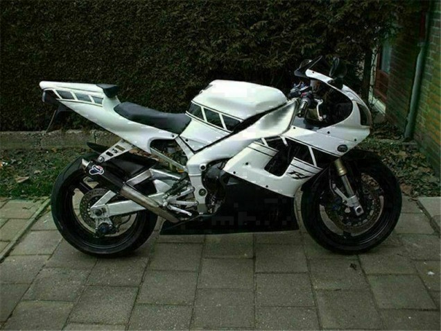 Blanco Carenado & Plástico Moto Yamaha R1 00-01