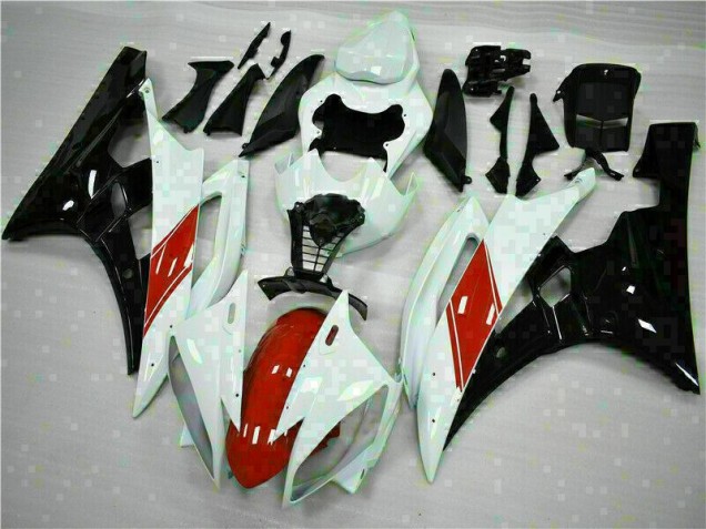 Blanco Carrocería Motocicletas Yamaha R6 06-07 Blanco Carrocería Motocicletas Yamaha R6 06-07