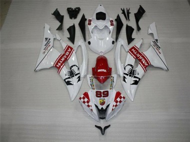 Blanco Carrocería Motocicletas Yamaha R6 08-16