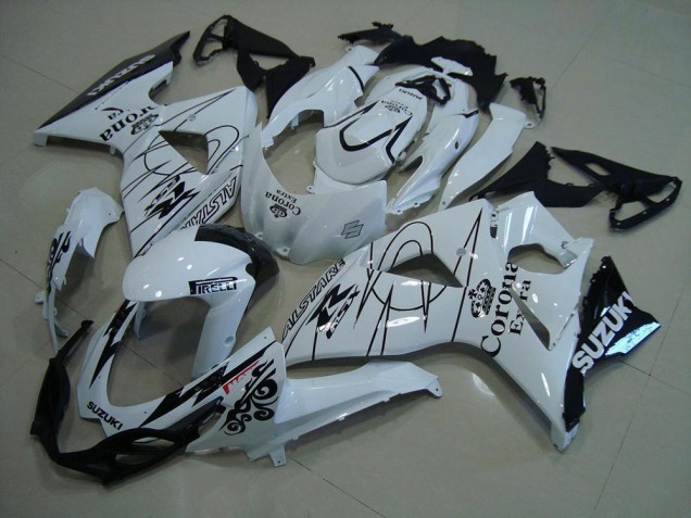 Blanco Corona Carenado Moto Suzuki GSXR 1000 K9 09-16 Blanco Corona Carenado Moto Suzuki GSXR 1000 K9 09-16