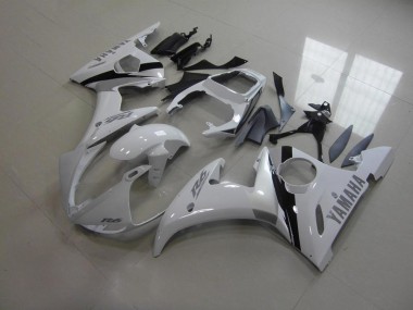 Blanco & Gris Calcomanías Carenado Moto Yamaha R6 03-05
