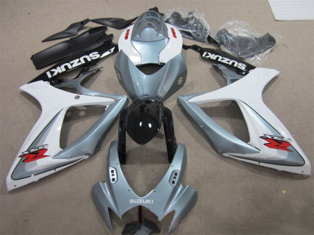 Blanco Gris Carenado Moto Suzuki GSXR 600 K6 06-07
