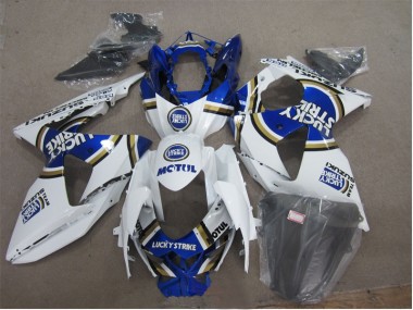 Blanco Lucky Strike Azul Motul Carenado Moto Suzuki GSXR 1000 K9 09-16