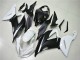 Blanco Negro ABS Moto Plástica Kawasaki ZX6R 13-18 Blanco Negro ABS Moto Plástica Kawasaki ZX6R 13-18
