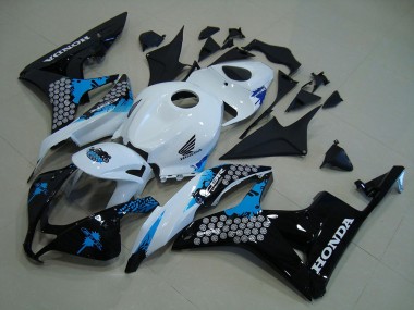 Blanco Negro Azul Carenado Moto Honda CBR 600 RR 07-08