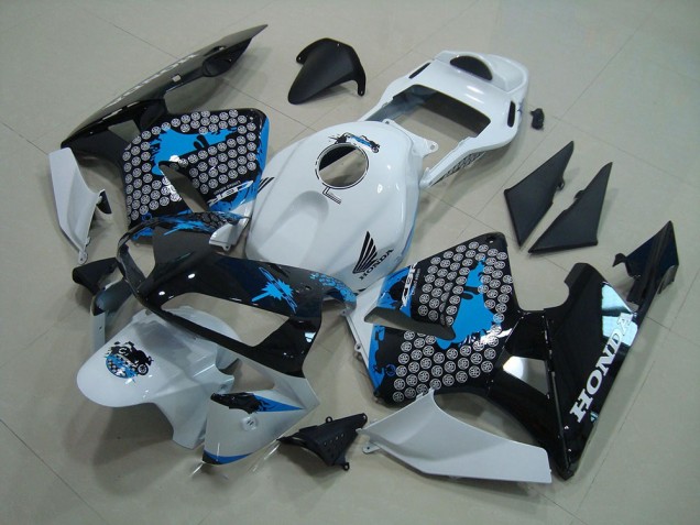 Blanco Negro Azul Carenados Moto Honda CBR 600 RR 03-04 Blanco Negro Azul Carenados Moto Honda CBR 600 RR 03-04