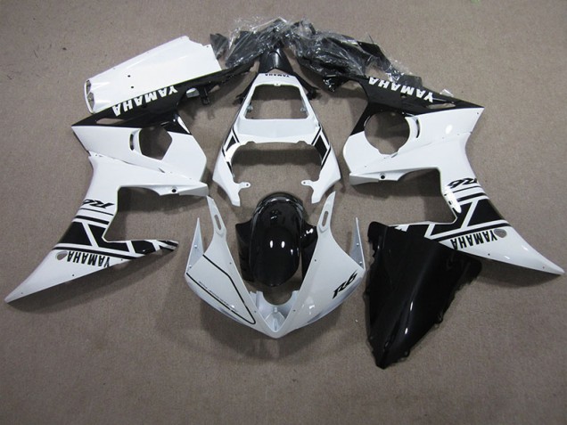 Blanco Negro Carenado Moto & Plástico Yamaha R6 03-05 Blanco Negro Carenado Moto & Plástico Yamaha R6 03-05