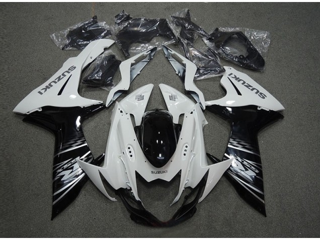 Blanco Negro Carenado Moto Suzuki GSXR 600 K11 11-21 Blanco Negro Carenado Moto Suzuki GSXR 600 K11 11-21