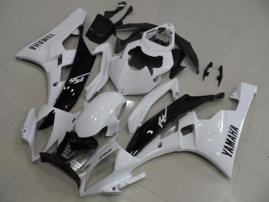 Blanco & Negro Carenado Moto Yamaha R6 06-07