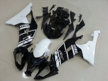 Blanco & Negro Carenado Moto Yamaha R6 08-16