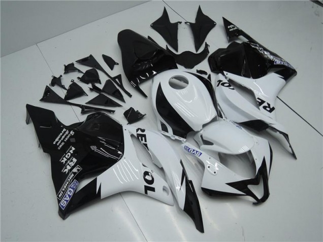 Blanco Negro Carrocería Motocicletas Honda CBR 600 RR 09-12 Blanco Negro Carrocería Motocicletas Honda CBR 600 RR 09-12