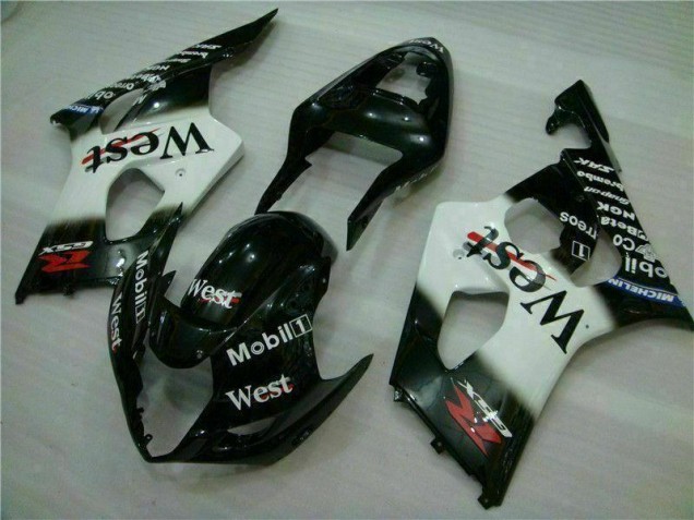 Blanco Negro Carrocería Motocicletas Suzuki GSXR 1000 K3 03-04