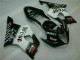 Blanco Negro Carrocería Motocicletas Suzuki GSXR 1000 K3 03-04