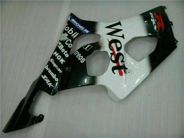Blanco Negro Carrocería Motocicletas Suzuki GSXR 1000 K3 03-04