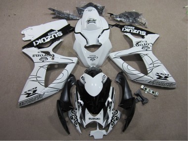 Blanco Negro Corona Extra Carenado Moto Suzuki GSXR 600 K6 06-07