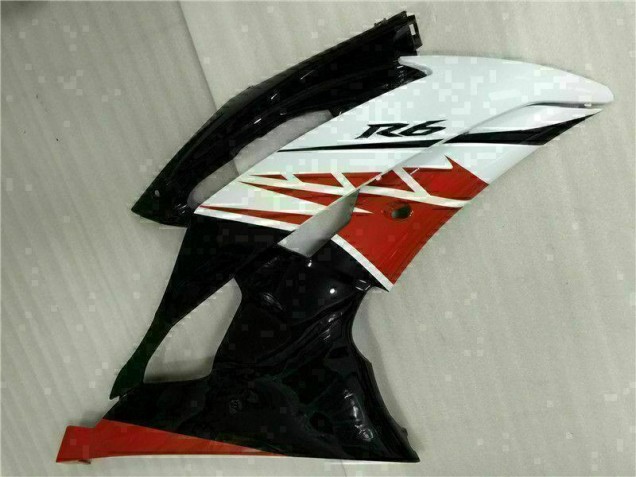 Blanco Negro Inyección Kit Carenado Moto Yamaha R6 08-16