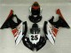 Blanco Negro Inyección Kit Carenado Moto Yamaha R6 08-16
