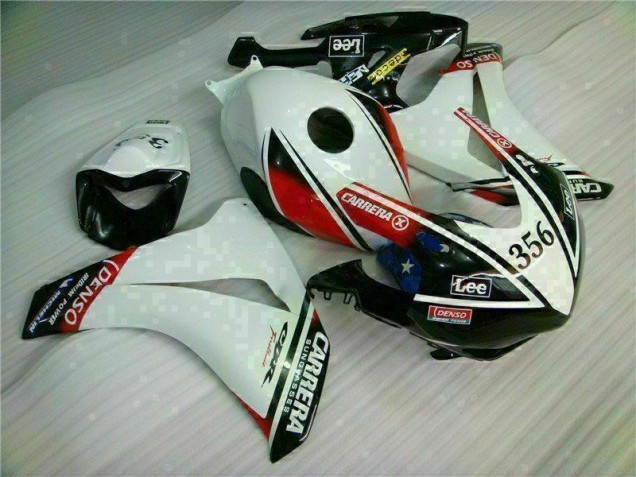 Blanco Negro Kit Carenado Inyección Honda CBR 1000 RR 08-11 Blanco Negro Kit Carenado Inyección Honda CBR 1000 RR 08-11