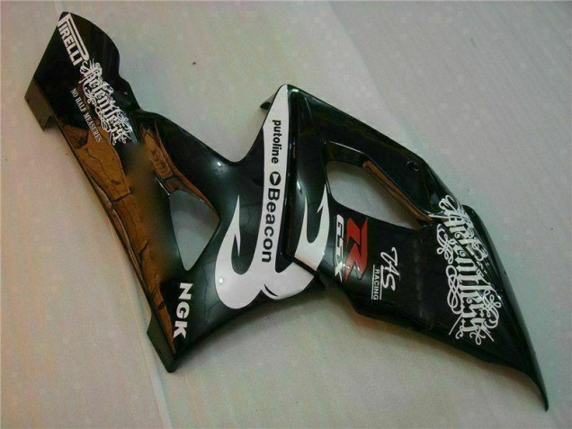 Blanco Negro Kit Carenado Moto Suzuki GSXR 1000 K5 05-06