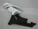 Blanco Negro Kits ABS Carenado Motocicleta Kawasaki ZX6R 09-12