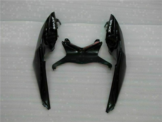 Blanco Negro Kits ABS Carenado Motocicleta Kawasaki ZX6R 09-12