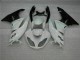 Blanco Negro Kits ABS Carenado Motocicleta Kawasaki ZX6R 09-12