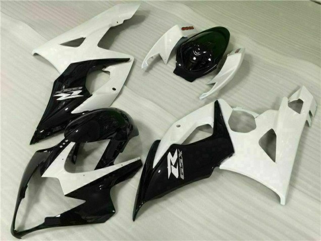 Blanco Negro Kits Completo Carenado Moto ABS Suzuki GSXR 1000 K5 05-06 Blanco Negro Kits Completo Carenado Moto ABS Suzuki GSXR 1000 K5 05-06