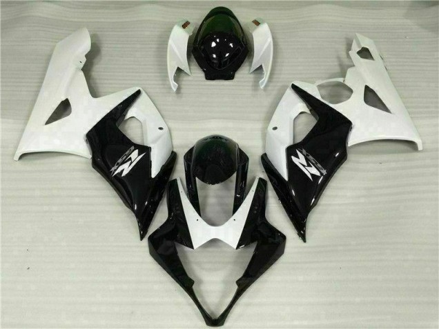 Blanco Negro Kits Completo Carenado Moto ABS Suzuki GSXR 1000 K5 05-06 Blanco Negro Kits Completo Carenado Moto ABS Suzuki GSXR 1000 K5 05-06