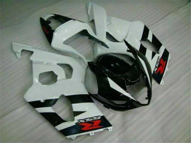 Blanco Negro Moto Plástica Suzuki GSXR 1000 K3 03-04 Blanco Negro Moto Plástica Suzuki GSXR 1000 K3 03-04