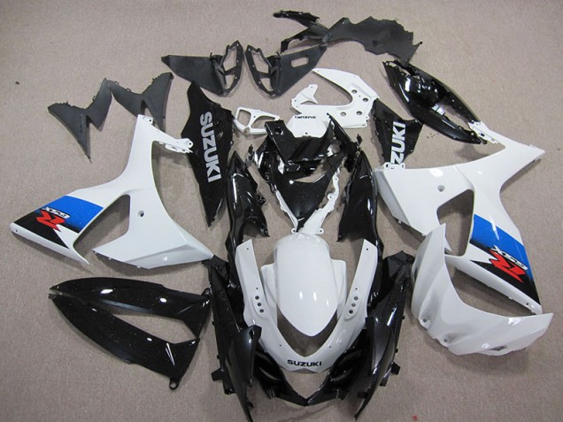 Blanco Negro Moto Plástico Suzuki GSXR 1000 K9 09-16 Blanco Negro Moto Plástico Suzuki GSXR 1000 K9 09-16