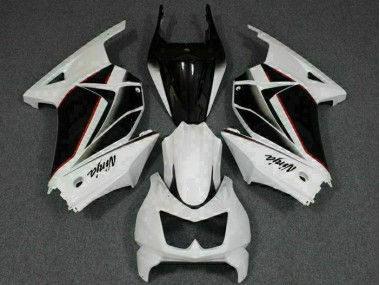 Blanco Negro Ninja Carenados Moto Kawasaki EX250 08-12