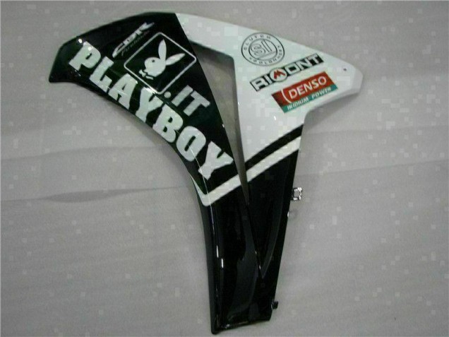Blanco Negro Playboy Kit ABS Carenado Motocicleta Honda CBR 1000 RR 08-11 Blanco Negro Playboy Kit ABS Carenado Motocicleta Honda CBR 1000 RR 08-11